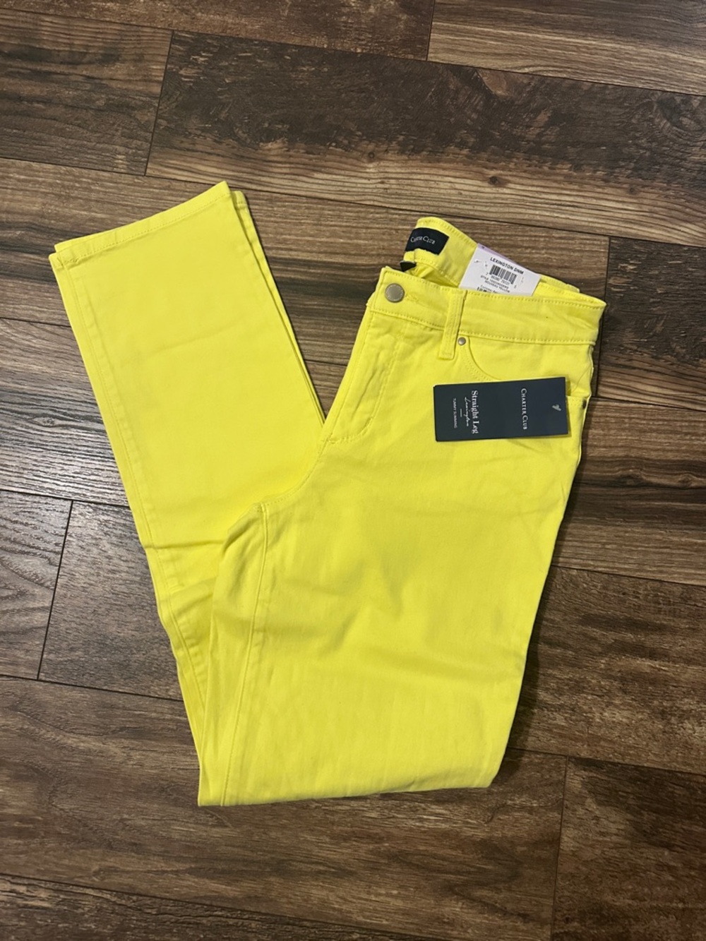 Charter Club Bright Yellow Skinny Jeans
